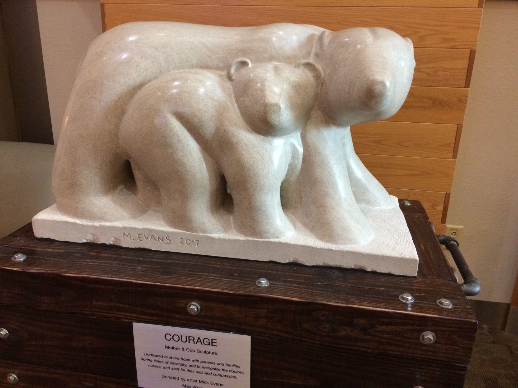 "Courage" sculpture